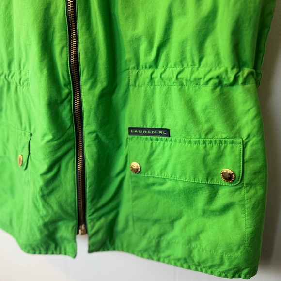 💚💙Lauren Ralph Lauren Reversible Utility Vest Navy Green 90s Preppy Outdoor M - Picture 7 of 9